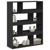 vidaXL Βιβλιοθήκη Μαύρη 100x33x125,5 εκ. από Επεξεργασμένο Ξύλο