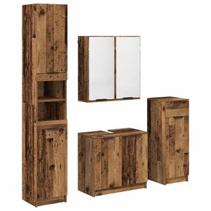 vidaXL &Sigma;&epsilon;&tau; &Epsilon;&pi;ί&pi;&lambda;&omega;&nu; &Mu;&pi;ά&nu;&iota;&omicron;&upsilon; 4 &tau;&mu;&chi;. &Pi;&alpha;&lambda;&iota;ό &xi;ύ&lambda;&omicron; 64,5 x 33,5 x 59 &epsilon;&kappa;.