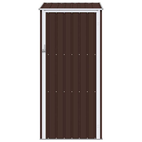 vidaXL Αποθήκη Κήπου Καφέ 87 x 98 x 159 εκ. από Γαλβανισμένο Ατσάλι