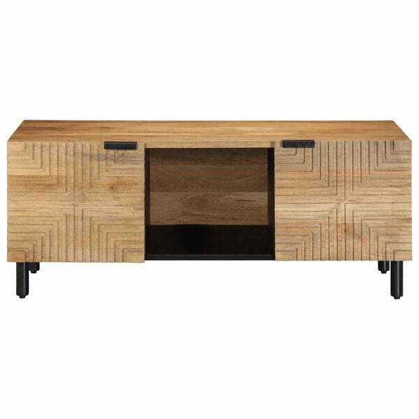 vidaXL Τραπεζάκι σαλονιού καφέ 100x54x40 cm μασίφ ξύλο Mango