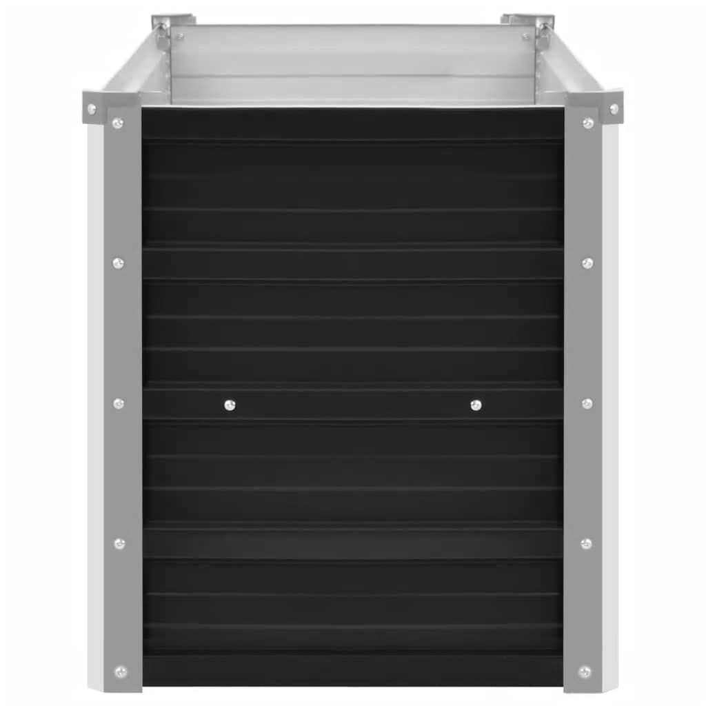 vidaXL Ζαρντινιέρα Υπερυψωμένη Ανθρακί 160x40x45 εκ. Γαλβαν. Χάλυβας