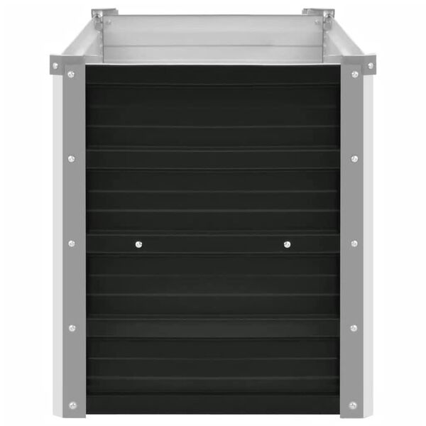 vidaXL Ζαρντινιέρα Υπερυψωμένη Ανθρακί 160x40x45 εκ. Γαλβαν. Χάλυβας