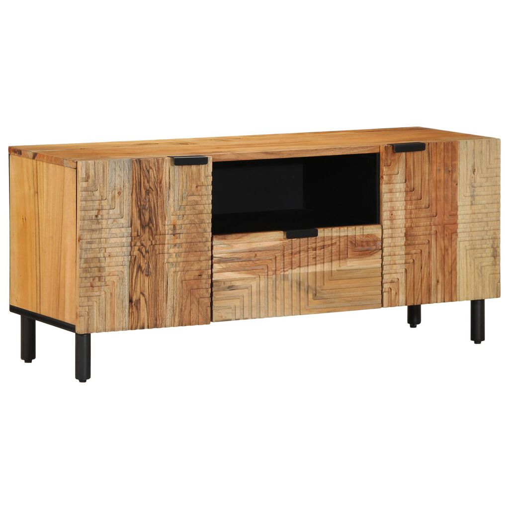 vidaXL Ντουλάπι τηλεόρασης 105x33,5x46 εκ. Μασίφ ξύλο ακακίας
