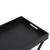 vidaXL Τραπέζι Πτυσσόμενο Μαύρο 48 x 34 x 61 εκ. από MDF