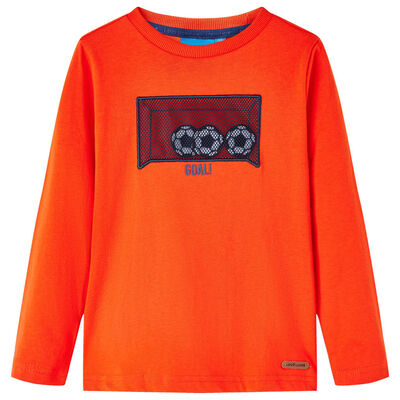 Μπλουζάκι Παιδικό Μακρυμάνικο Έντονο Πορτοκαλί 92