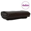 vidaXL &Tau;έ&nu;&tau;&alpha; 650g / m&sup2; &Kappa;&alpha;&phi;έ 4 x 6 m &Kappa;&alpha;&mu;&beta;ά&sigmaf; &mu;&epsilon; &epsilon;&pi;&iota;&kappa;ά&lambda;&upsilon;&psi;&eta; PVC