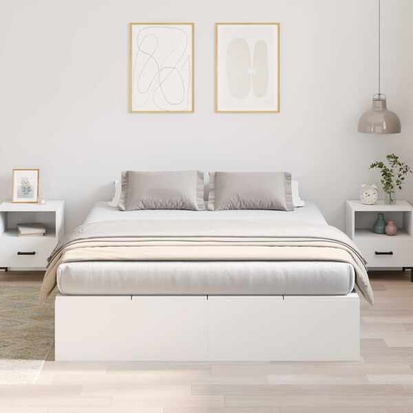 VidaXL Κρεβάτι Αποθηκευτικό Λευκό 150x200 εκ.