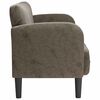 vidaXL Καναπές Loveseat Σκούρο Γκρι 110 εκ. Συνθετικό δέρμα