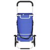 vidaXL Καρότσι Αγορών Μπλε 47 x 39 x 100.5 εκ. Ύφασμα Oxford