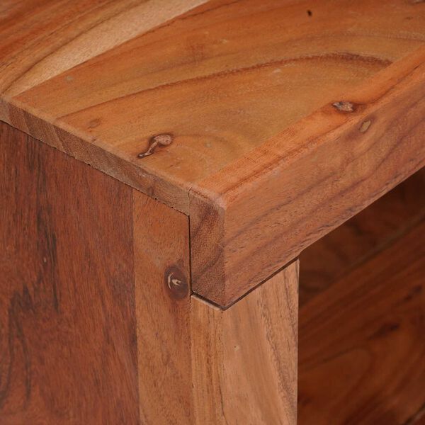 vidaXL Βιβλιοθήκη Καφέ, Μαύρο 80 x 30 x 110 εκ. Στερεό Ξύλο Ακακίας