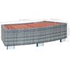 vidaXL Σκαλοπάτι για Σπα Γκρι 92 x 45 x 25 εκ. από Συνθετικό Ρατάν