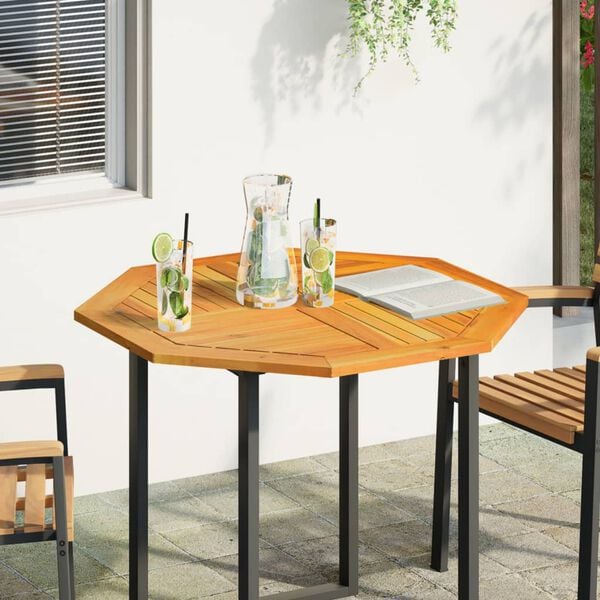 vidaXL Επιφάνεια Τραπεζιού Οκτάγωνη 90x90x2,2 εκ. Μασίφ Ξύλο Ακακίας