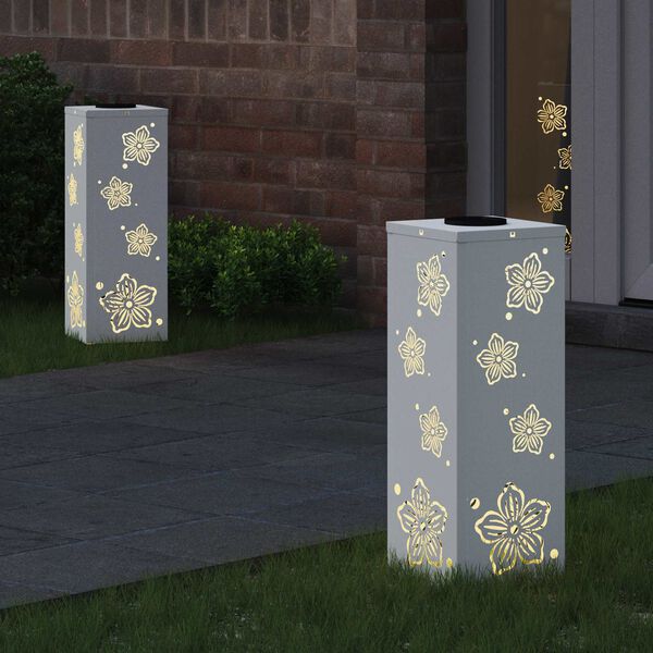 vidaXL &Eta;&lambda;&iota;&alpha;&kappa;ό LED &Phi;&omega;&sigmaf; &Delta;&rho;ό&mu;&omicron;&upsilon; 2 pcs &Lambda;&epsilon;&upsilon;&kappa;ό &Kappa;&rho;ύ&omicron; &Rho;&omicron;&lambda;&alpha;&rho;&iota;&sigma;&mu;έ&nu;&omicron; &Chi;ά&lambda;&upsilon;&beta;&alpha;