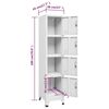 vidaXL Φοριαμός 38 x 45 x 180 εκ. με 4 Τμήματα