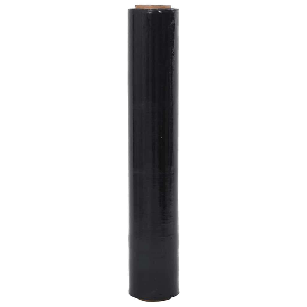 vidaXL Stretch Film 6 τεμάχια Μαύρο 20 μm 50 cm x 300 m