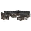 vidaXL &Sigma;&epsilon;&tau; &Kappa;&alpha;&nu;&alpha;&pi;έ &Kappa;ή&pi;&omicron;&upsilon; 14 pcs &Gamma;&kappa;&rho;&iota; &sigma;&upsilon;&nu;&theta;&epsilon;&tau;&iota;&kappa;ό &rho;&alpha;&tau;ά&nu;