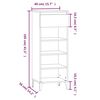 vidaXL Παπουτσοθήκη Γκρι Sonoma 40x36x105 εκ. από Επεξεργασμένο Ξύλο
