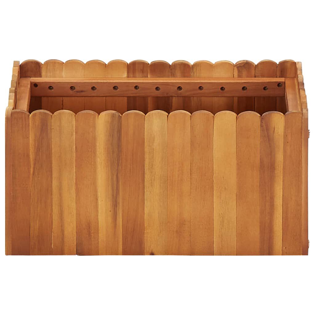 vidaXL Ζαρντινιέρα Υπερυψωμένη 50 x 30 x 25 εκ. από Μασίφ Ξύλο Ακακίας