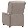 vidaXL Πολυθρόνα Μασάζ με Ανύψωση Taupe από Ύφασμα Μικροϊνών