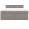 vidaXL &Kappa;&rho;&epsilon;&beta;ά&tau;&iota; Boxspring &mu;&epsilon; &Sigma;&tau;&rho;ώ&mu;&alpha; Taupe 180x200 &epsilon;&kappa;. &Upsilon;&phi;&alpha;&sigma;&mu;ά&tau;&iota;&nu;&omicron;