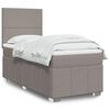vidaXL &Kappa;&rho;&epsilon;&beta;ά&tau;&iota; Boxspring &mu;&epsilon; &Sigma;&tau;&rho;ώ&mu;&alpha; Taupe 90x190 &epsilon;&kappa;.&Upsilon;&phi;&alpha;&sigma;&mu;ά&tau;&iota;&nu;&omicron;
