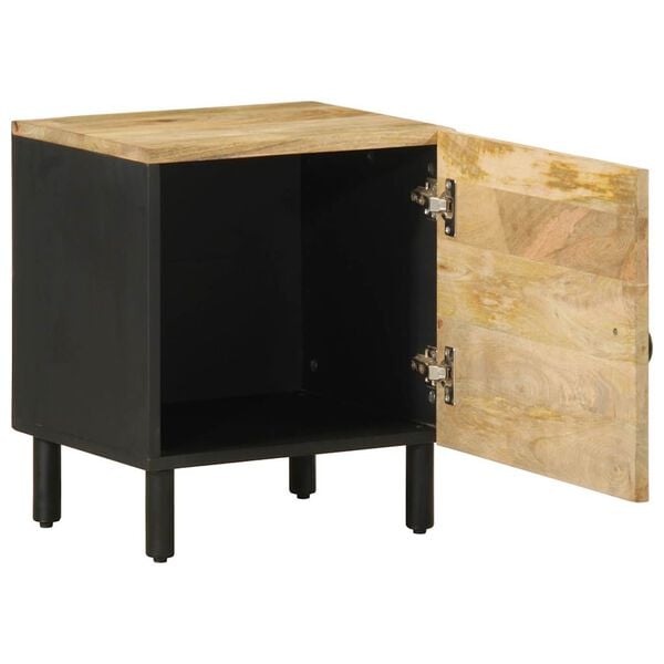 vidaXL Ντουλάπια κρεβατιού 2 τεμάχια Μαύρο 40x33,5x46 cm