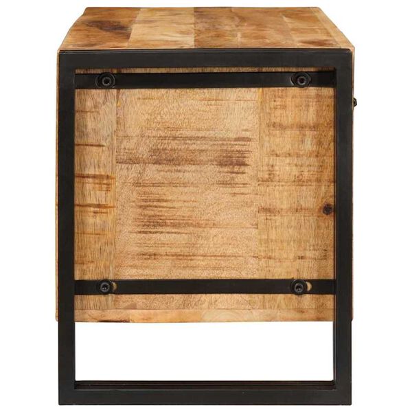 vidaXL Ντουλάπα Παπουτσιών Καφέ 90 x 38 x 45 εκ. Μασίφ ξύλο μάνγκο