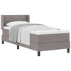 vidaXL Κρεβάτι box spring με στρώμα με στρώμα Taupe 80 x 200 cm