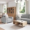 vidaXL Σετ Καναπέ με μαξιλάρι 3 pcs Γκρι 220 x 78 x 84 εκ. ύφασμα