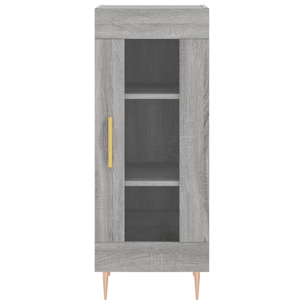 vidaXL Μπουφές Sonoma Γκρι 34,5 x 34 x 180 εκ. από Επεξεργασμένο Ξύλο