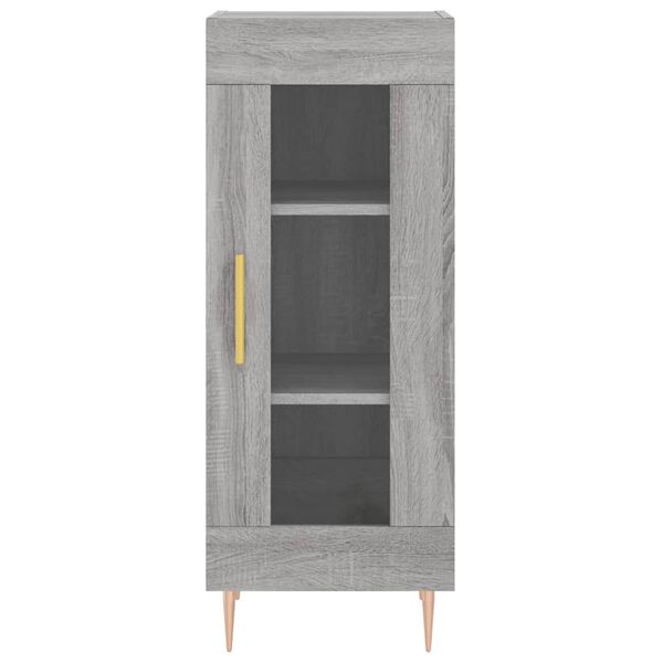 vidaXL Μπουφές Sonoma Γκρι 34,5 x 34 x 180 εκ. από Επεξεργασμένο Ξύλο