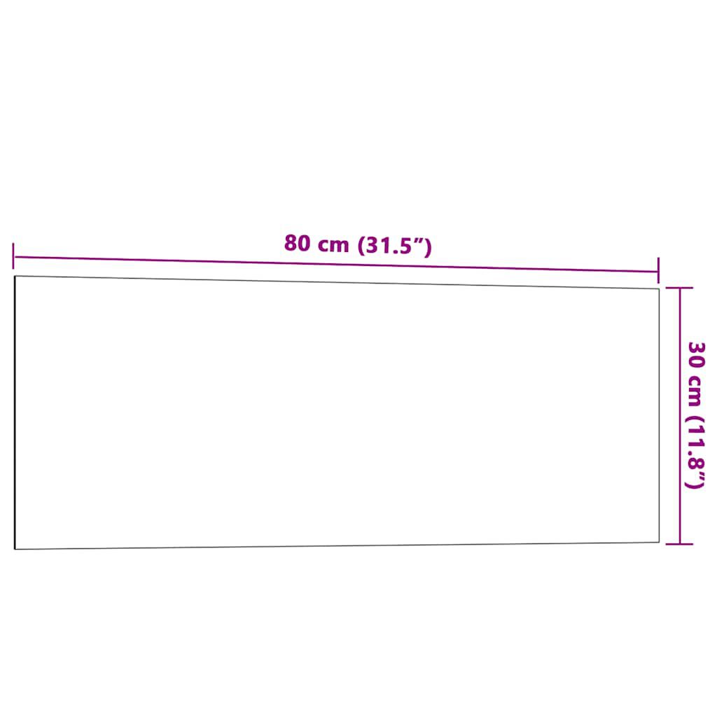 vidaXL Πίνακας Επιτοίχιος Μαγνητικός Μαύρος 80 x 30 εκ. Ψημένο Γυαλί