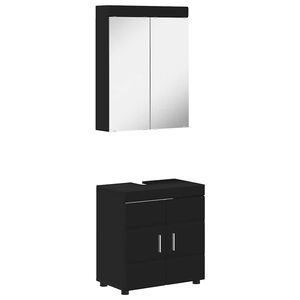 vidaXL &Sigma;&epsilon;&tau; &Epsilon;&pi;ί&pi;&lambda;&omega;&nu; &Mu;&pi;ά&nu;&iota;&omicron;&upsilon; TULUM 2 pcs &Mu;&alpha;ύ&rho;&omicron; 60 x 34 x 63 &epsilon;&kappa;