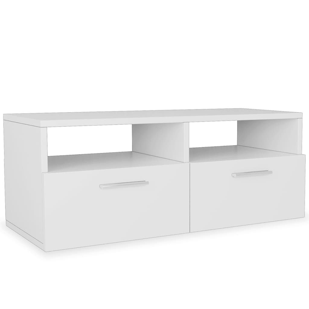 vidaXL Έπιπλο Τηλεόρασης Λευκό 95 x 35 x 36 εκ. από Επεξ. Ξύλο