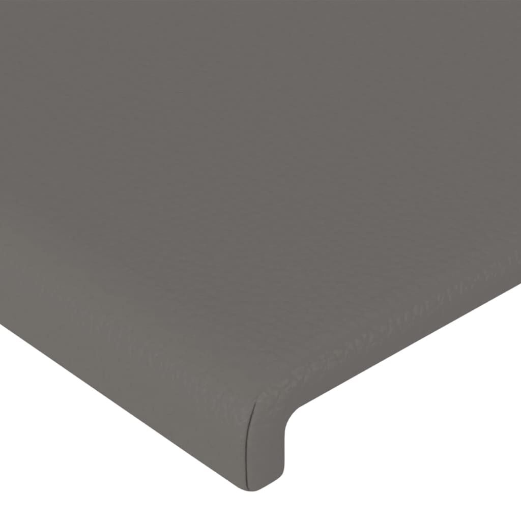 vidaXL Κεφαλάρια Κρεβατιού 2 τεμ. Γκρι 90x5x78/88 εκ. Συνθετικό Δέρμα