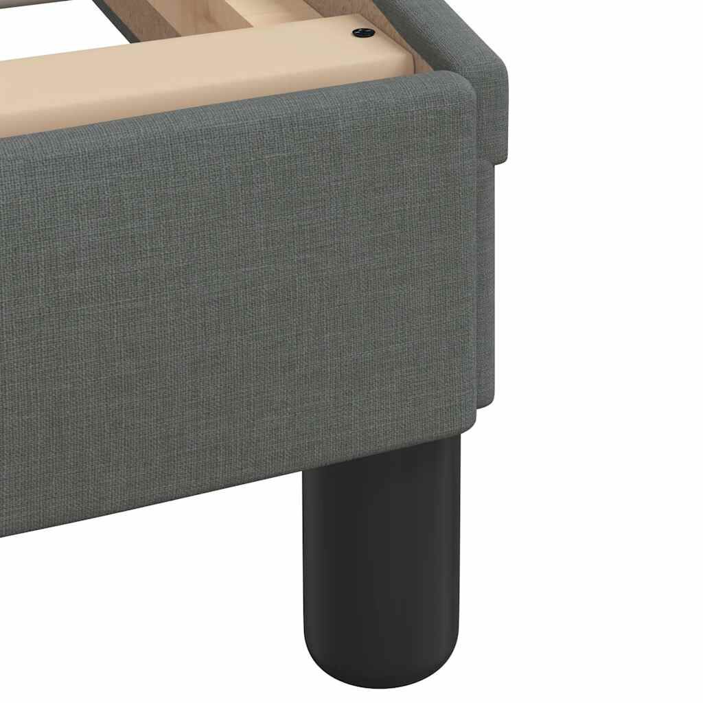 vidaXL Σκελετός Κρεβατιού Χωρίς Στρώμα Σκ. Γκρι 80x200 εκ. Υφασμάτινο