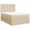 vidaXL &Kappa;&rho;&epsilon;&beta;ά&tau;&iota; Boxspring &mu;&epsilon; &Sigma;&tau;&rho;ώ&mu;&alpha; &Kappa;&rho;&epsilon;&mu; 140x190 &epsilon;&kappa;. &Upsilon;&phi;&alpha;&sigma;&mu;ά&tau;&iota;&nu;&omicron;