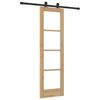 vidaXL Συρόμενη Πόρτα ORKDAL Καφέ 61 x 198.5 εκ. Ξύλο και μέταλλο