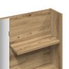 vidaXL Κομοδίνο με καθρέφτη Artisan Oak 74,5x40x141 cm