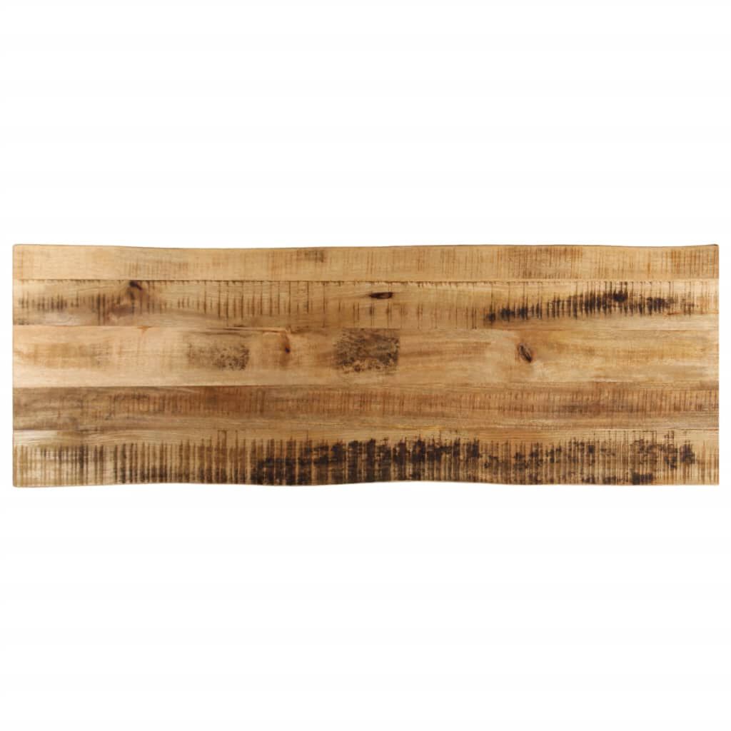 vidaXL Επιφάνεια Τραπεζιού 140x40x3,8 εκ. Live Edge Μασίφ Ξύλο Μάνγκο