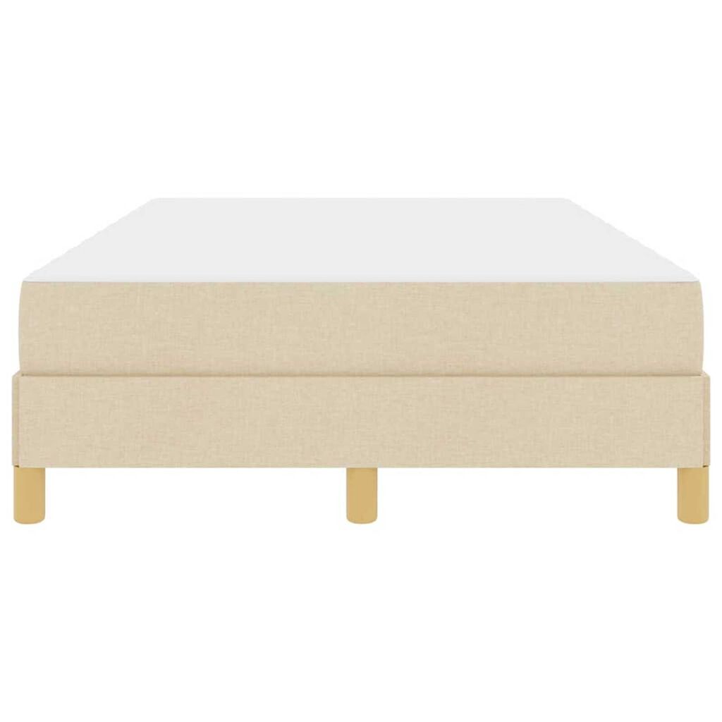 vidaXL Κρεβάτι με ελατήρια Κρέμα και Καφέ 120 x 200 cm