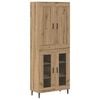 vidaXL Highboard 2 pcs Artisan Oak 69,5 x 34 x 180 &epsilon;&kappa;.