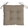vidaXL Μαξιλάρια Καρέκλας Κήπου 4 τεμ. Taupe 50x50x7 εκ. Oxford Ύφασμα