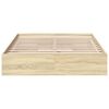 vidaXL Πλαίσιο Κρεβατιού με συρτάρια Sonoma Δρυς 120x190εκ. Επεξ. Ξύλο