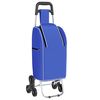vidaXL Καρότσι Αγορών Μπλε 39.5 x 33 x 93 εκ Ύφασμα Oxford