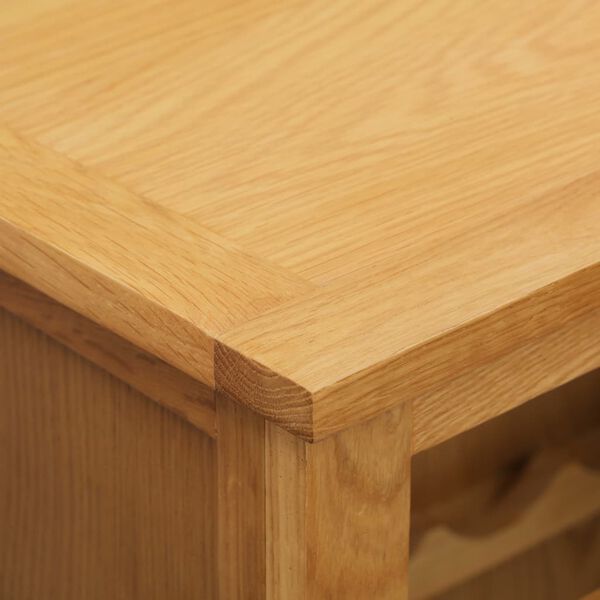vidaXL Κάβα Κρασιών 56 x 32 x 110 εκ. από Μασίφ Ξύλο Δρυός