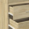 vidaXL Ντουλάπι Αποθήκευσης Στενό Δρυς 50x42,5x225 εκ. Επεξεργ. Ξύλο