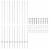 vidaXL &Sigma;&tau;ύ&lambda;&omicron;&sigmaf; &Pi;&epsilon;&rho;&iota;&phi;&rho;ά&xi;&epsilon;&omega;&nu; 11 pcs &Alpha;&sigma;&eta;&mu;ί 160 cm &Alpha;&tau;&sigma;ά&lambda;&iota;