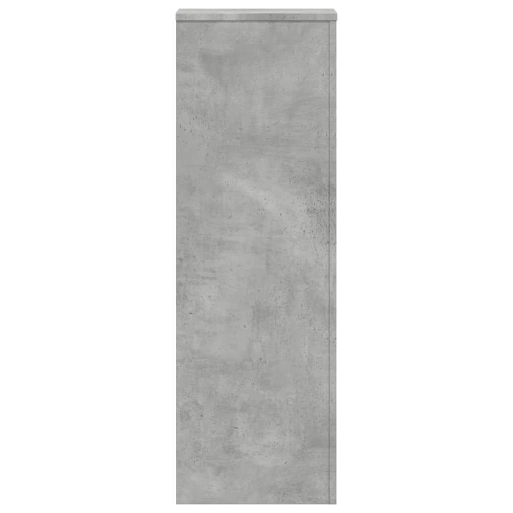 vidaXL Βάσεις Φυτών 2 τεμ. Γκρι Σκυρ. 33x33x100 εκ. Επεξεργασμένο Ξύλο