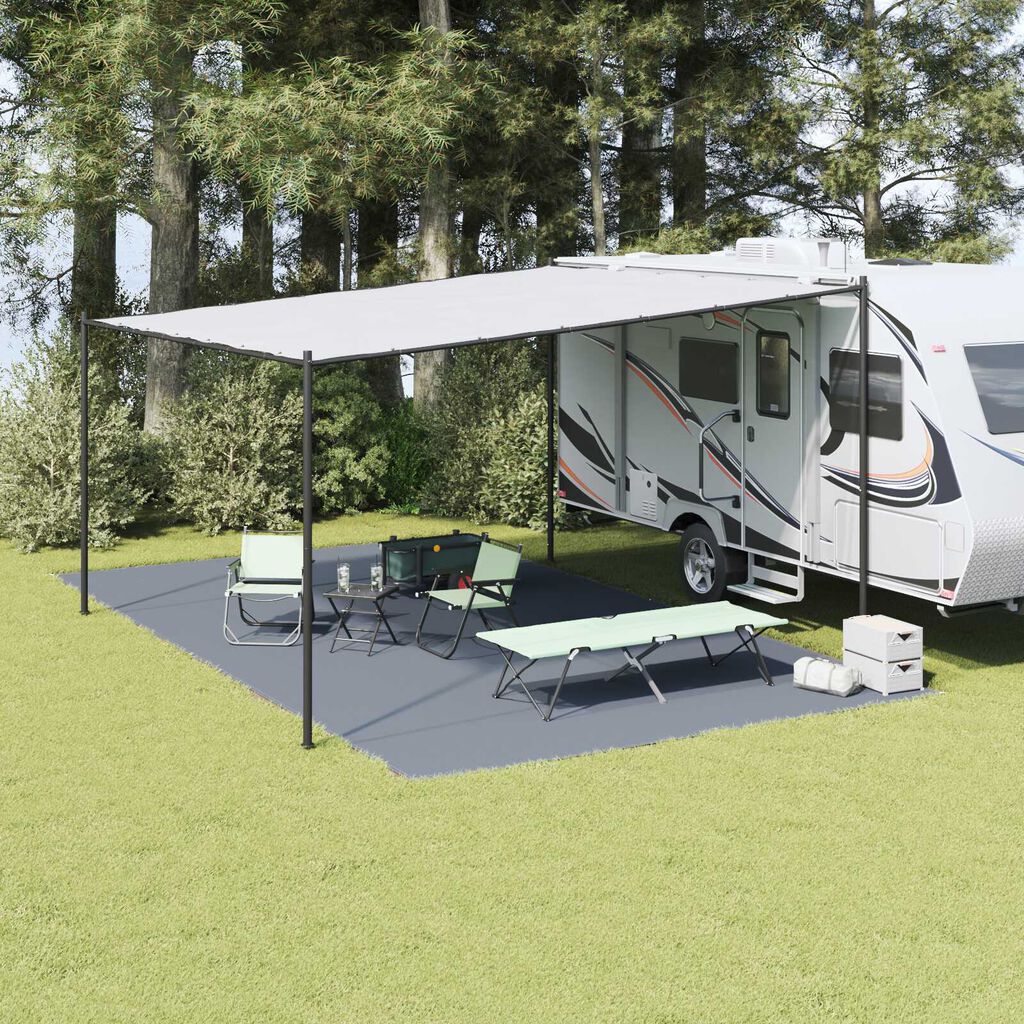 vidaXL Αξεσουάρ Τέντας Μπλε-γκρι Πολυεστέρας 400 x 700 cm Ανθεκτικό